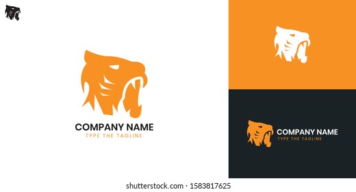 Tiger logo - All elements on this template are editable with vector software.