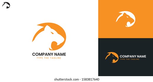 Tiger logo - All elements on this template are editable with vector software.