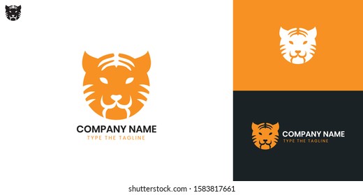 Tiger logo - All elements on this template are editable with vector software.