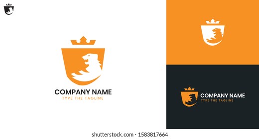 Tiger logo - All elements on this template are editable with vector software.