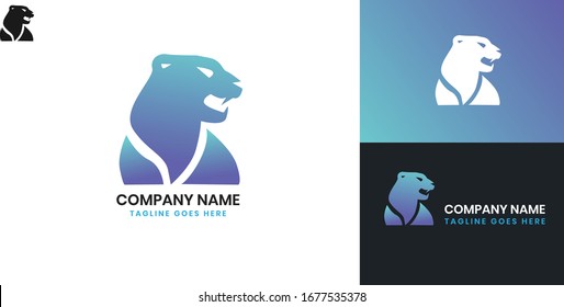 Tiger logo - All elements on this template are editable with vector software.
