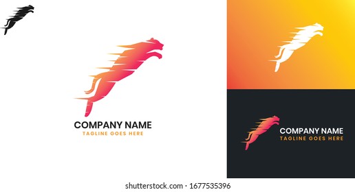 Tiger logo - All elements on this template are editable with vector software.