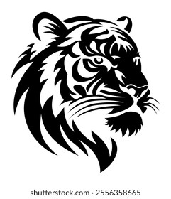 tiger logo creative and original for your business or company logotype vector illustration isolated on white background