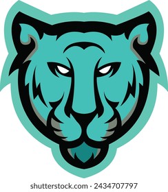 Tiger logo Design, Tiger icon, Tiger Head design, Brave cat Face vector template,  Cat icon Sport Team logo design, Vector Template Illustration. Tiger Logo design for any kind of graphic artwork