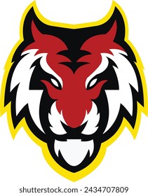 Tiger logo Design, Tiger icon, Tiger Head design, Brave cat Face vector template,  Cat icon Sport Team logo design, Vector Template Illustration. Tiger Logo design for any kind of graphic artwork