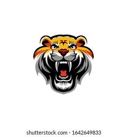 tiger logo design premium vector