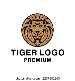 Tiger Logo Design Vector Animal illustration silhouette wildcat badge symbol icon