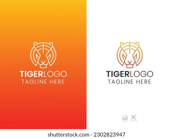 Tiger logo design vector illustration