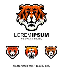 tiger logo design vector ilustration
