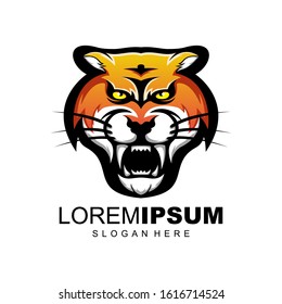 tiger logo design vector ilustration