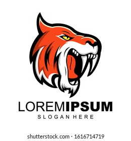 tiger logo design vector ilustration
