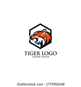 Tiger logo design vector template