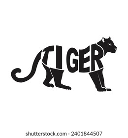 Tiger logo design,vector illustration template