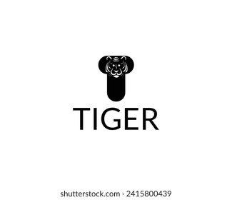 Tiger logo emblem template mascot symbol for business or shirt victor design.