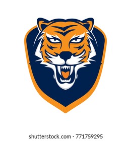 Tiger Logo Emblem Vector Stock Vector (Royalty Free) 771759295 ...