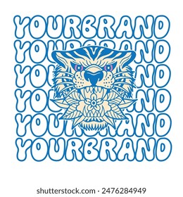 Tiger logo. head tiger vector illustration. Logo tiger