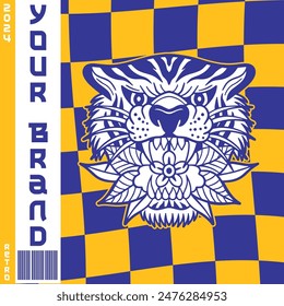 Tiger logo. head tiger vector illustration. Logo tiger