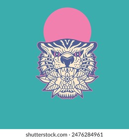 Tiger logo. head tiger vector illustration. Logo tiger