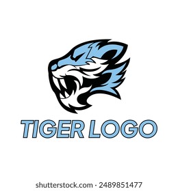 Tiger logo. head tiger vector illustration. Animal logo templates for esports
