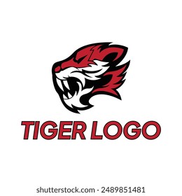 Tiger logo. head tiger vector illustration. Animal logo templates for esports