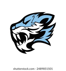 Tiger logo. head tiger vector illustration. Animal logo templates for esports