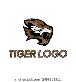 Tiger logo. head tiger vector illustration. Animal logo templates for esports