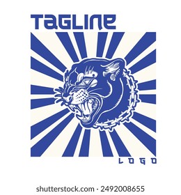 Tiger logo. head tiger vector illustration. Logo tiger	
