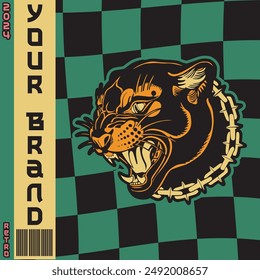 Tiger logo. head tiger vector illustration. Logo tiger	
