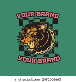 Tiger logo. head tiger vector illustration. Logo tiger	
