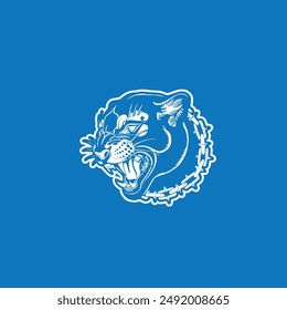 Tiger logo. head tiger vector illustration. Logo tiger	
