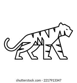 Logo del tigre. Diseño de iconos. Elementos de plantilla