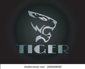 tiger logo and icon design, vector for tiger, logo for tiger, all new icon for tiger, Vector illustration of a silhouette of a T I G E R.