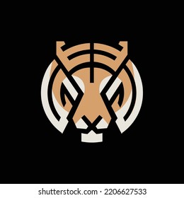 Tiger logo icon, Tiger illustration vector logo