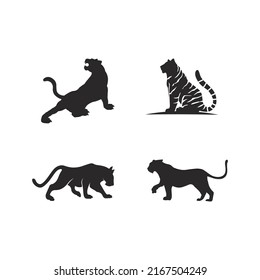Tiger logo and mascot design animal Vector illustration