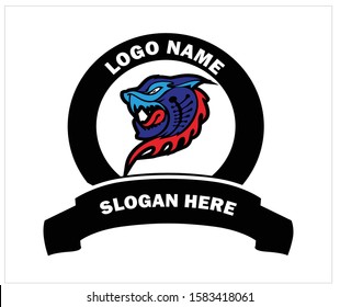 tiger logo - Mascot Emblem for sports teams. Vector illustration for company logos, banners, posters, and for ea sports