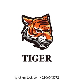 Tiger Logo Mascot Stealth Mode Orange Color This logo is very suitable for teams, communities, groups, sports, basketball, soccer, rugby, and also for clothes, t-shirts, jackets