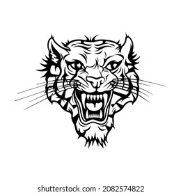 Tigerlogo schlicht und elegant