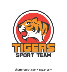 Tiger logo in sport theme