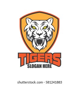 Tiger logo in sport theme