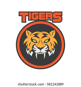 Tiger logo in sport theme