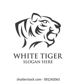 Tiger logo in sport theme