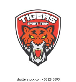 Tiger logo in sport theme