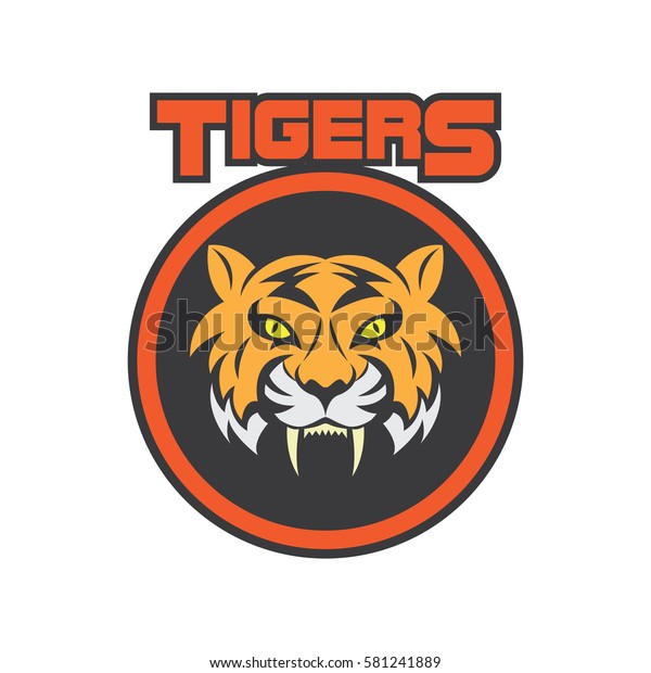 Tiger Logo Sport Theme Stock Vector (royalty Free) 581241889 