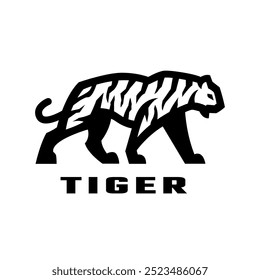 Tiger logo, symbol. Vector illustration.