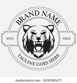 The tiger logo symbolizes strength, agility, and boldness, capturing the fierce and majestic spirit of the wild predator.