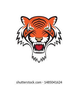 Tiger logo template design inspiration. modern vector.