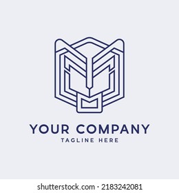 Tiger Logo Template. Heraldic Premium Logo Icon Sign. Universal Company Symbol.