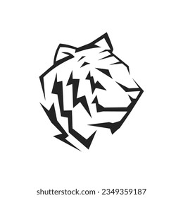 tiger logo template Isolated. Brand Identity. Icon Abstract Vector graphic