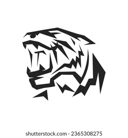 tiger logo template Isolated. Brand Identity. Icon Abstract Vector graphic