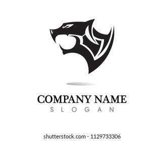 Tiger logo template vector icon design
